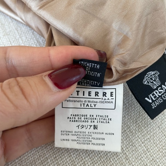 Versace jeans couture mini skirt| Versace Beige mini skirt | size small - Picture 6 of 7